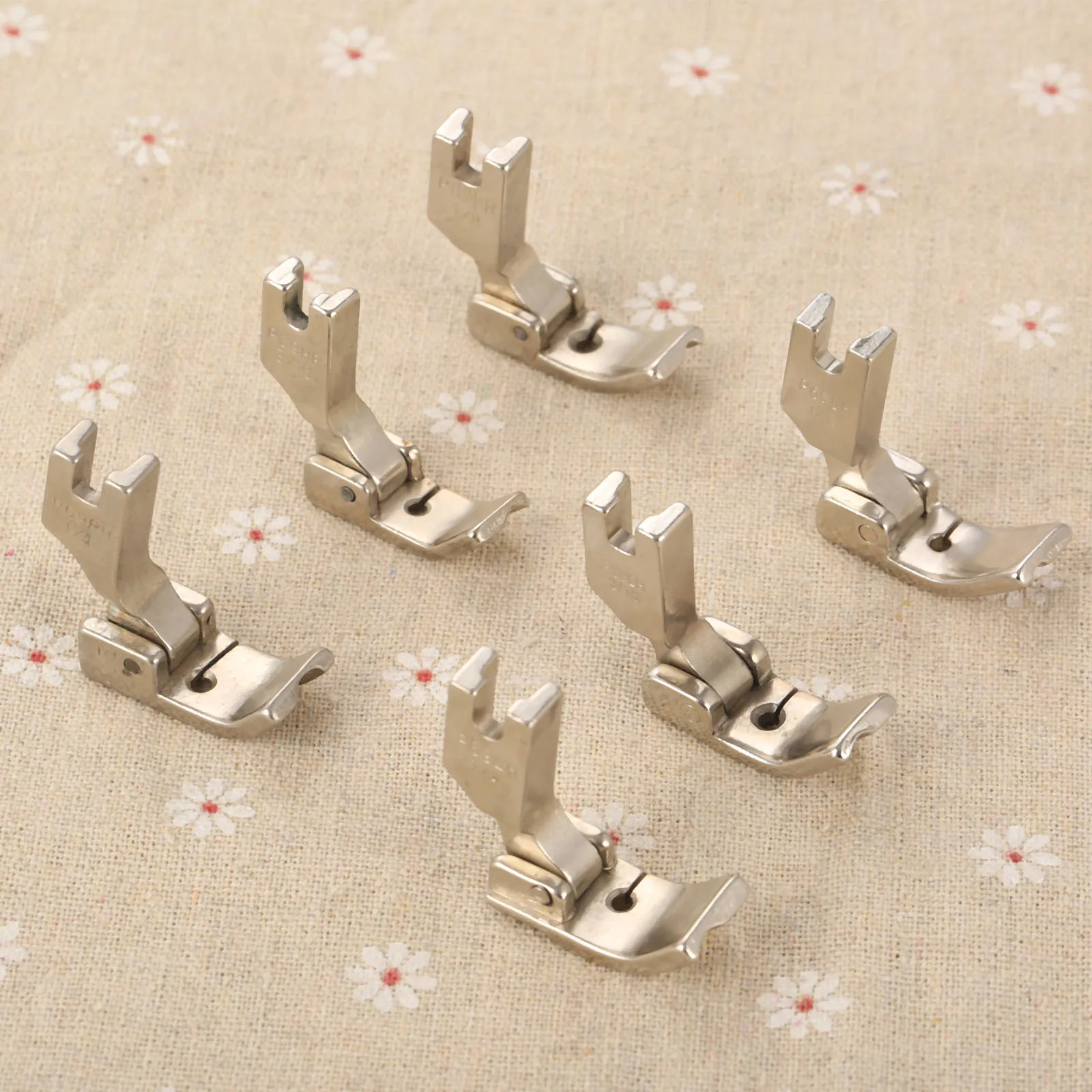 1Pc Piping Cording Foot Left /Right Side P69LH/RH 1/8 3/16 1/4 for Single Needle Flat Bed Lock Stitch Industrial Sewing Machines