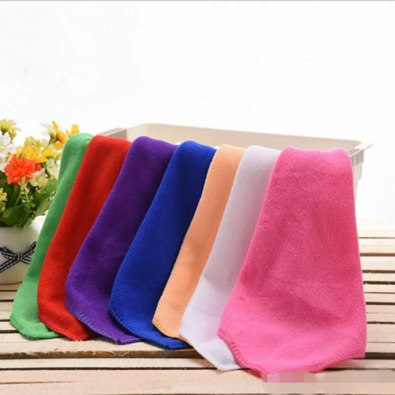 25 * 25cm new color microfiber towel sterile towels,Microfiber Cleaning Towel Car Washing Nano Cloth Dishcloth Bathroom Clean To