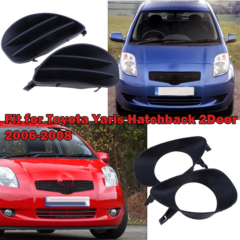 Front Bumper Fog Light Lamp Cover Frame For Toyota Yaris 2Door Hatchback 2007-2013,Car Accessories