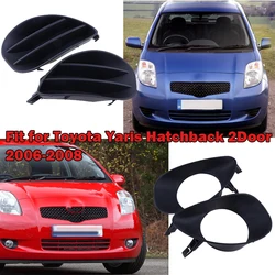 Marco de cubierta de luz antiniebla de parachoques delantero para Toyota Yaris, 2 puertas Hatchback 2007-2013, accesorios de coche