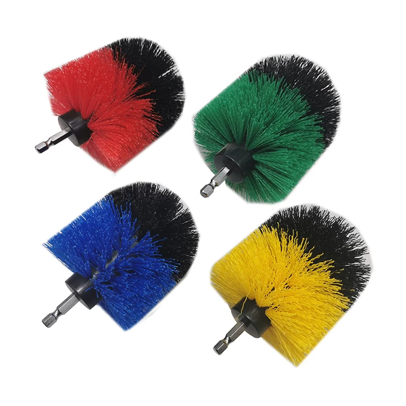 1 Pcs Electric Brush Kit Plastic Round Cleaning Brush Carpet Glass Car Tires Nylon Brushes Scrubber Drill Car wash brush