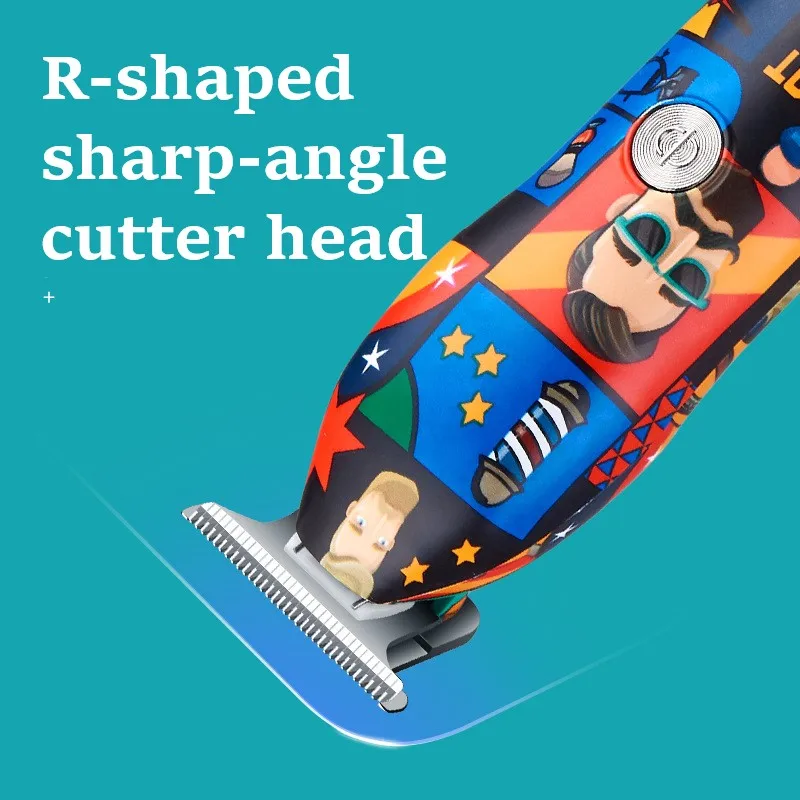 Fryzjer profesjonalna maszynka do włosów akumulator Graffiti elektryczna maszyna do cięcia wykończenia trymer do brody golarka akumulatorowa