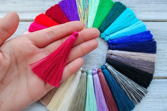 Silk Tassels Earrings Tassel Fringe 8pcs 7.0cm Silk Tassel Thread Earrings Fringe Aliexpress