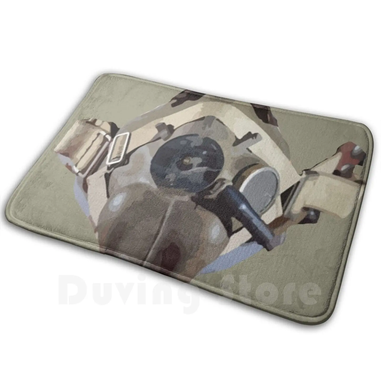 Wwii Pilot Carpet Soft Non-Slip Mat Rug Carpet Cushion Fighter Pilot Pilot Air Force Ww2 Ace Military Pilot