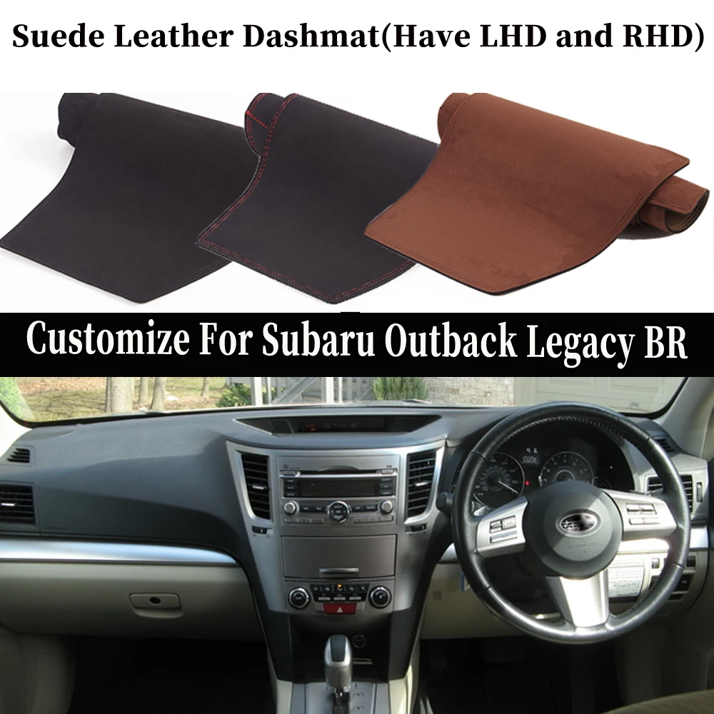 Accessoires Auto-Styling Suède Dashmat Dashboard Cover Dash Tapijt Voor Subaru Outback Legacy Br 2009 2011 2012 2013 2014