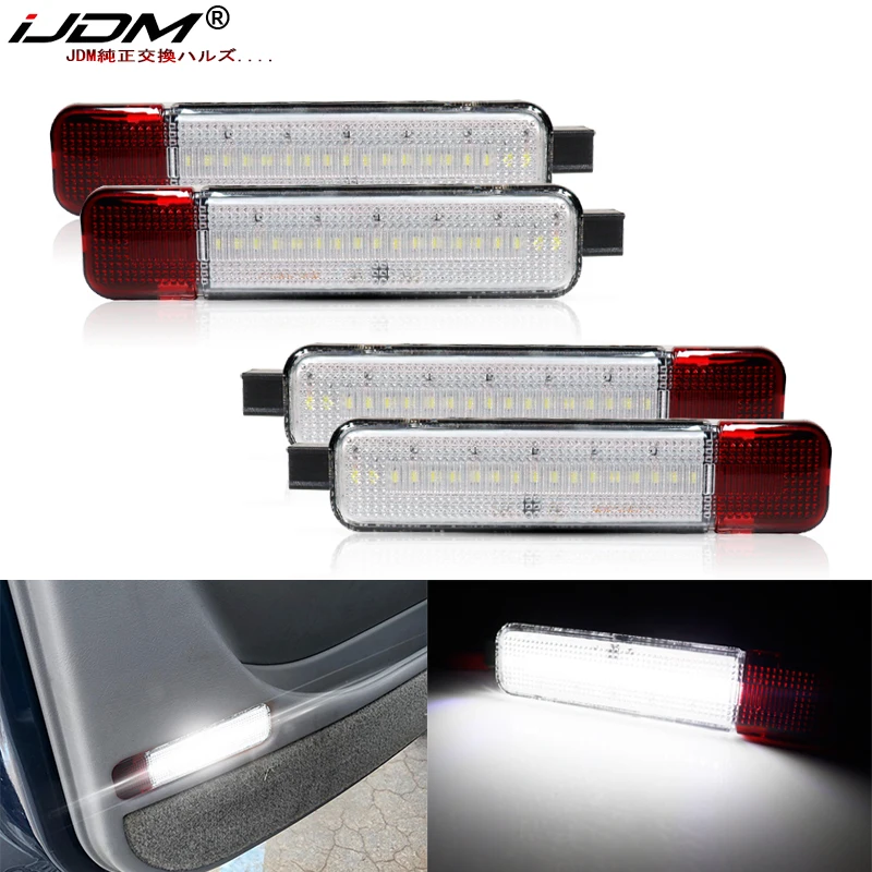 2X LED Door Panel Light Courtesy Lamp For Hummer H2 2003 2004 2005 2006 2007 2008 2009 Chevy Silverado 1500 2500 3500 Dually Bed