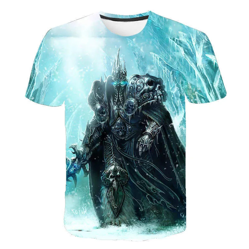 3D World of Warcraft T-shirt Men\'s Women\'s Fashion Streetwear Printed T-shirt 2021 Summer Hot Sale Tees