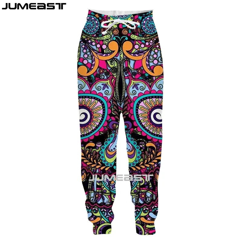 

Jumeast Men Women 3D Printed Dia De Muertos Oversized Streetwear Casual Long Pants Sweatpants Fashion Spring Autumn Trousers