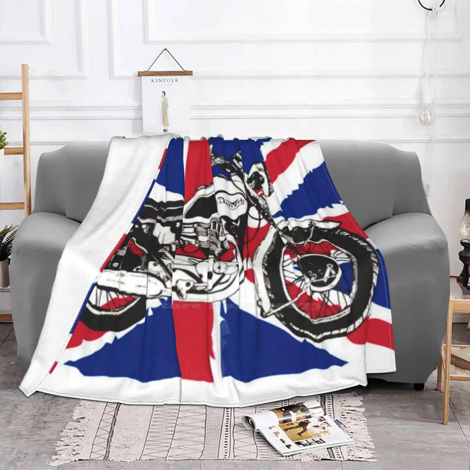 Bike British : The Of Tradition Air Conditioning Blanket Fashion Soft Blanket Thun Rd 1959 Thun Rd Thun Rd With Union Jack Thun