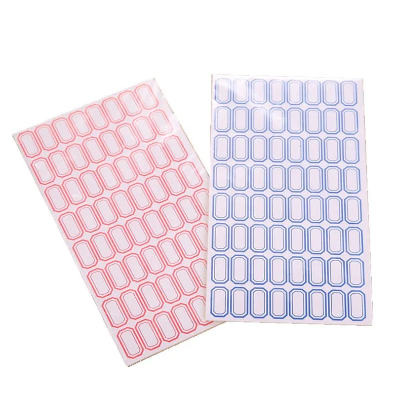 5 Sheets Self-adhesive Labels Simple Marker Stickers Handwritten Name Pastes Price Stickers for Home Office School