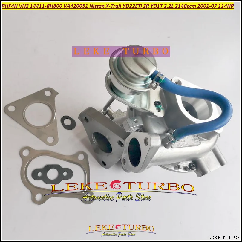 Turbo RHF4H VN2 14411-8H800 144118H800 VB420051 VC420051 Turbocharger For Nissan X-Trail YD22ETI  ZR YD1T 2.2L 2148ccm 114HP 01-