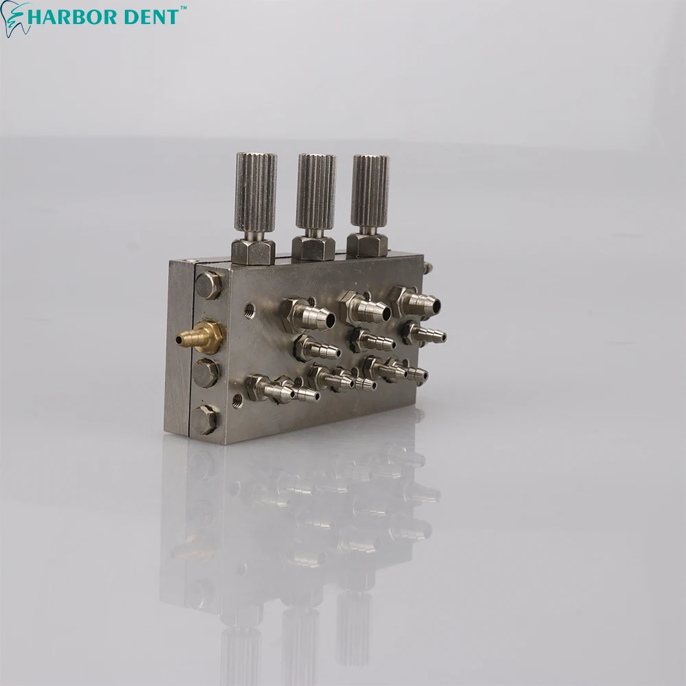 Sterowanie zaworem dentystycznym fotel dentystyczny zawór membranowy powietrza/wody z potrójną membraną sprzęt stomatologiczny czteroosobowy diafrag