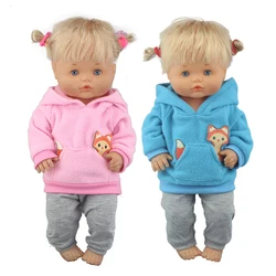 New Cute fox suits For 42 cm Nenuco Doll 17 Inches Baby Doll Clothes