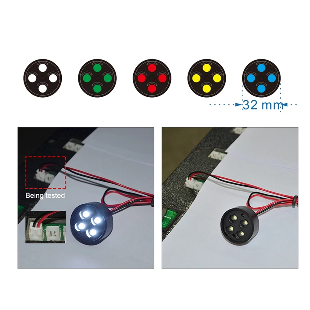 4 Stks/partij Led Digitale Nummers Module Point Outdoor Waterdichte Led Punt Wit Rood Groen Geel Blauw Kleur Voor 6 ~ 15 Inch Modules
