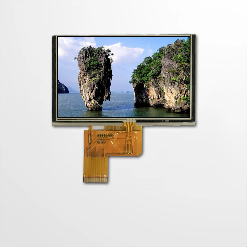 5.0 inch 800*480, ST7262, LVDS/RGB interface, full viewing angle wide operating temperature IPS LCD with capacitive touch panel