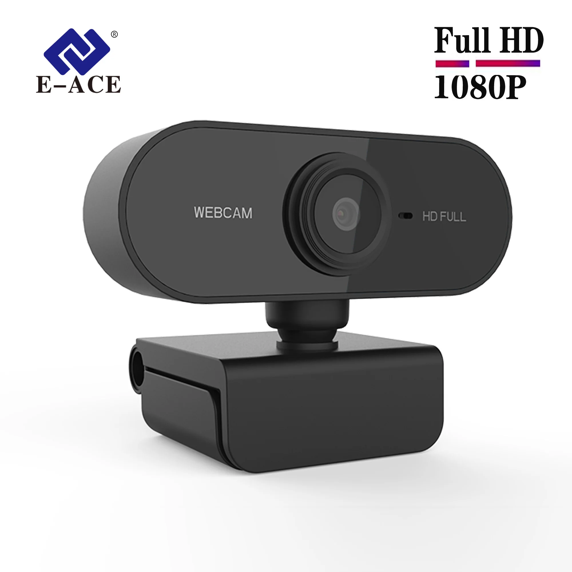 

Webcam 1080P Full HD Web Camera USB Plug and Play 360 ° Rotation Built in Microphone PC MAC Laptop Desktop Win10 Skype