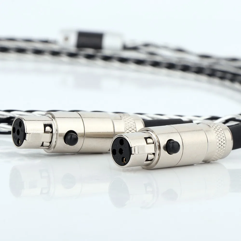 

8-жильный посеребренный медный HiFi-кабель Preffair OCC XLR/3,5 мм/2,5 мм/4,4 мм, сбалансированный для Audeze LCD-3/2/X/XC/4z и многого другого