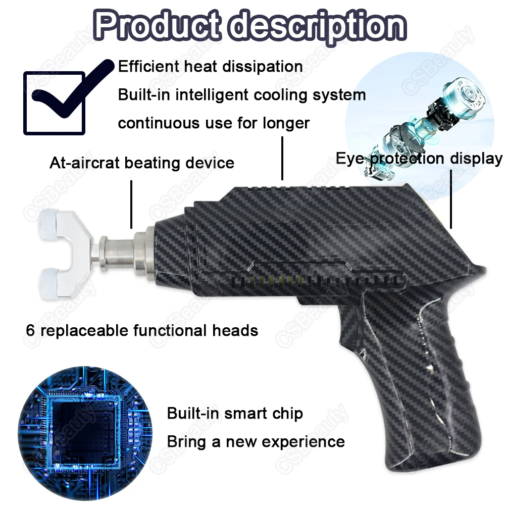 New Electric Correction Gun 1500N Spinal Adjustable Instrument Impulse Spine Cervical Massager Chiropractic Adjusting Tool