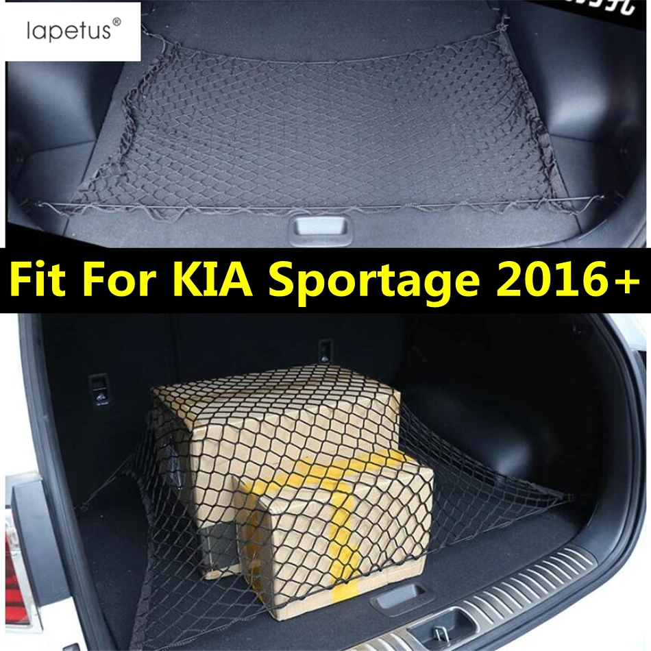 

Rear Trunk Luggage Storage Container Cargo Mesh Net Molding Cover Kit Trim Fit For KIA Sportage 2016 - 2020 Interior Accessories