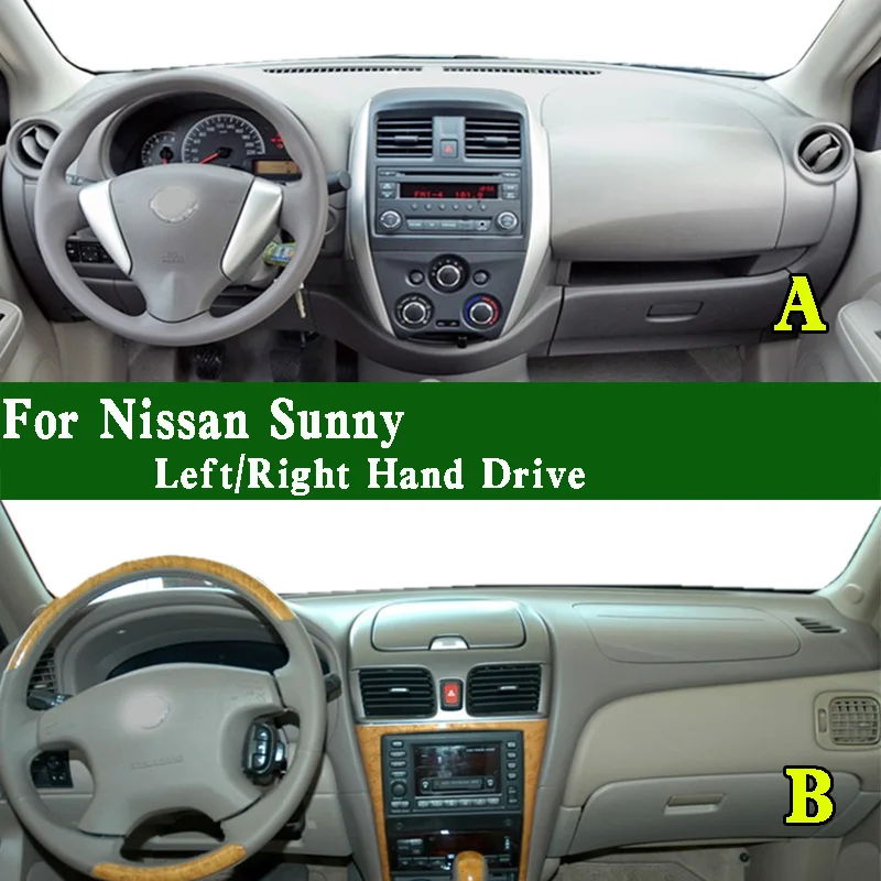 For Nissan Sunny Almera N17Z CVT Automatic N16 Dashmat Dashboard Cover Instrument Panel Sunscreen Insulation Anti-Dirt Proof Pad