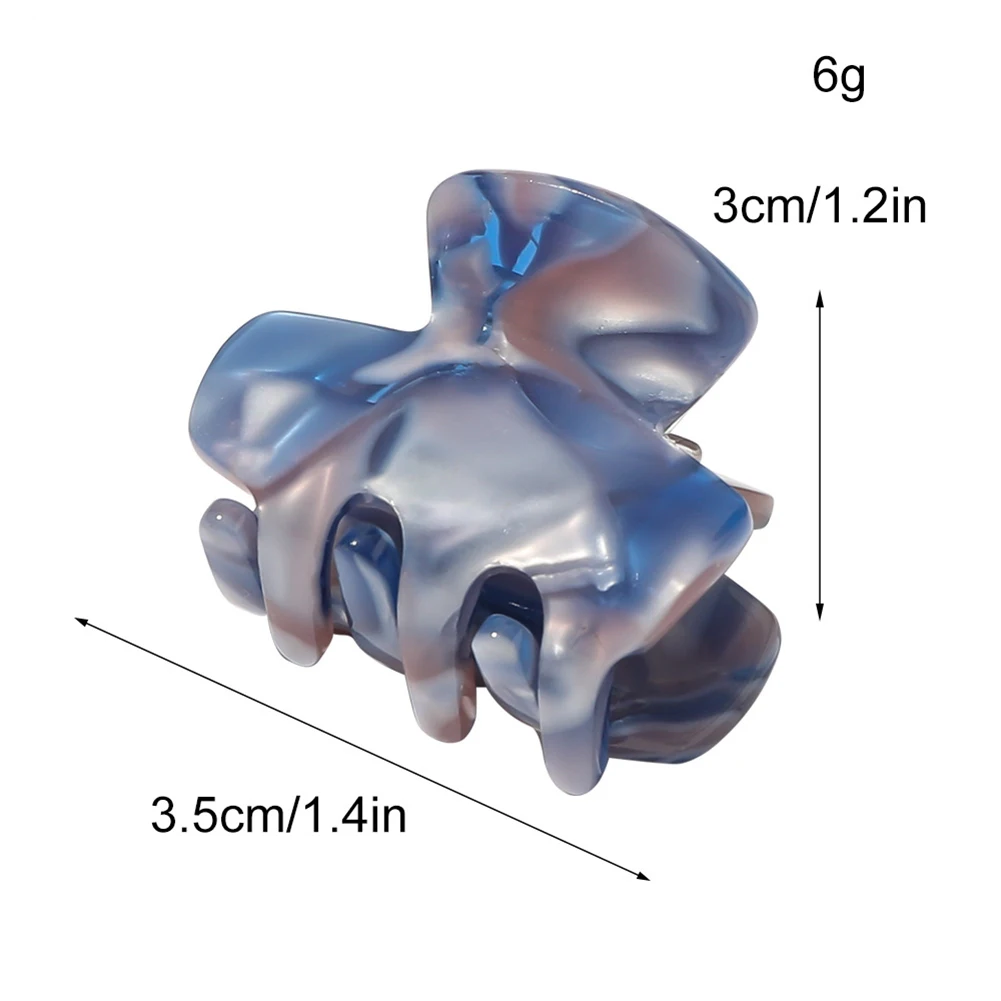 Заколка-краб для волос, акриловая заколка желеобразных цветов для конского хвоста, заколка для волос для девочек, аксессуары для укладки волос для