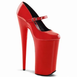9inches 17cm High heeled shoes Concise Shallow Elegant Pumps Models Party Dress Nightclub Pole Dance Classics Big Size Mature