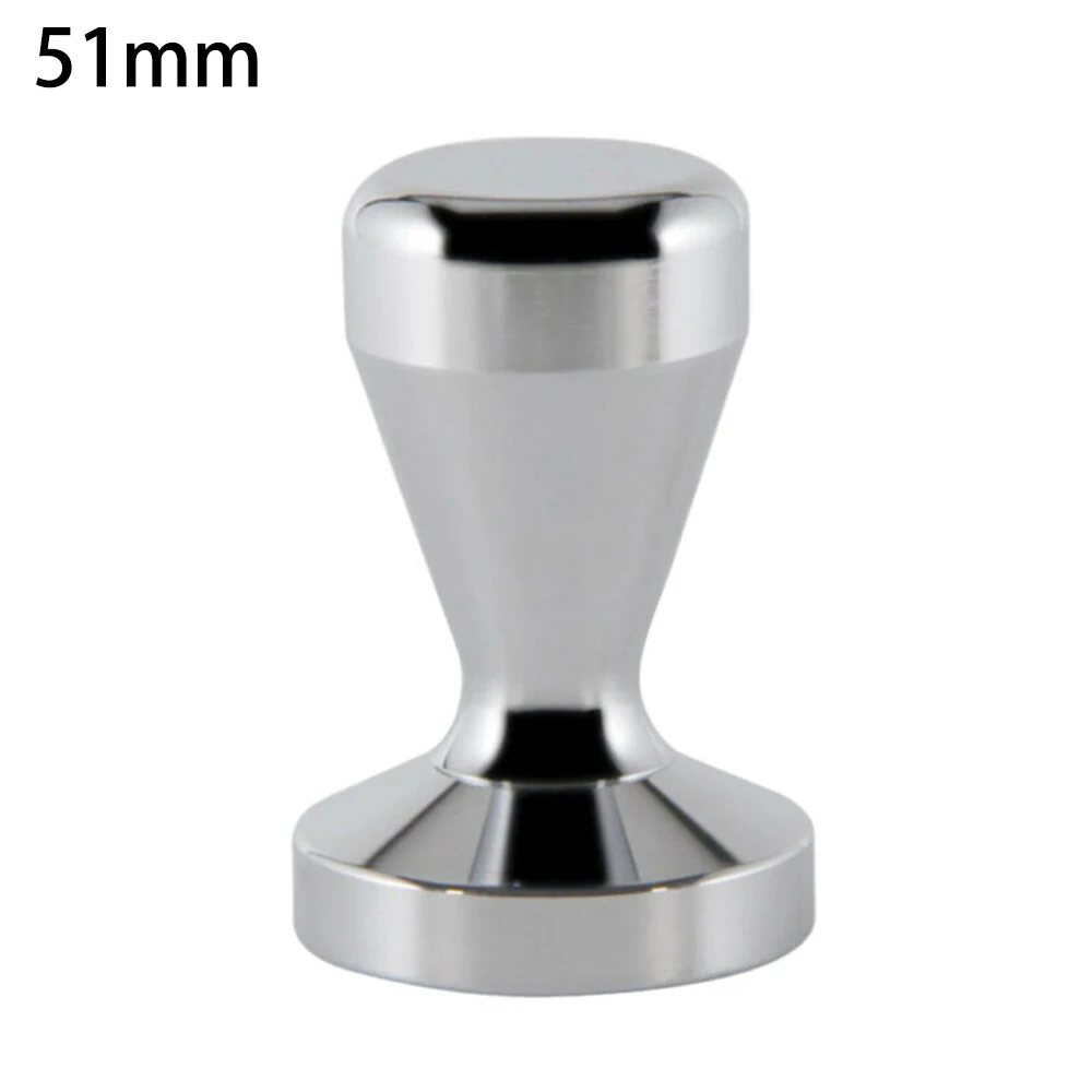 

51mm/58mm Coffee Tamper Stainless Steel Espresso Tamper Coffee Bean Press Flat Base Kitchen Tools For Tamping Fresh Ground