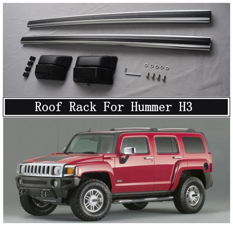 

Roof Rack For Hummer H3 2003-2012 Luggage Racks Carrier Bars top Bar Rail Boxes High Quality Aluminum Alloy