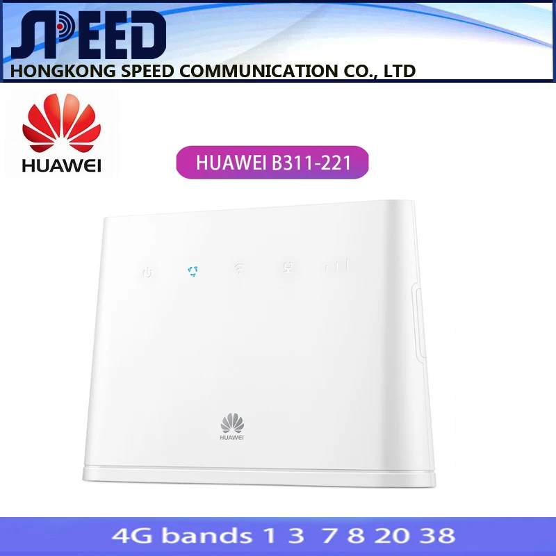 Huawei 4G Router 2 Modem B311-221 with SIM Card slot CAT4 150Mbps LTE CPE 2.4GHz Outdoor Router Support VoIP