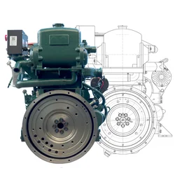 Motore diesel marino a doppio cilindro mini 10 hp 20 hp motore per barche diesel yuchai