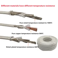 Alambre de alta temperatura de mica niquelada de níquel puro 20-9AWG resistente a altas temperaturas 500 ℃ /600 ℃ /1000 ℃   cable ignífugo