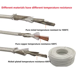 Cavo ignifugo resistente ad alta temperatura del ℃/500 ℃/600 ℃/1000 ℃ del cavo 20-9AWG della mica nichelato nichel puro