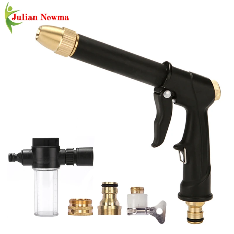 

Portable High-Pressure Water Gun For Cleaning Car Wash Machine Garden Watering Hose Nozzle Sprinkler Foam Water Gun Dropshipping