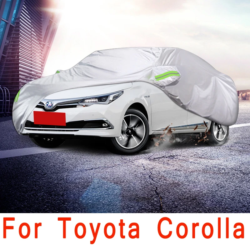 

Full Car Covers Outdoor Sun UV Protection Dust Rain Snow Oxford cloth Protective For Toyota Corolla E210 2019 2021 Accessories