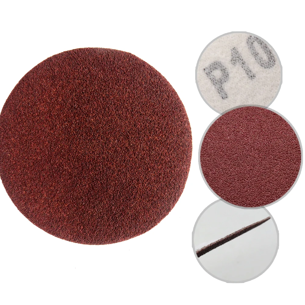 50Pcs 2 Inch Sanding Disc Hook and Loop Sandpaper 50mm Aluminum Oxide 40-2000 Grits for Wood Mental Sanding Polishing
