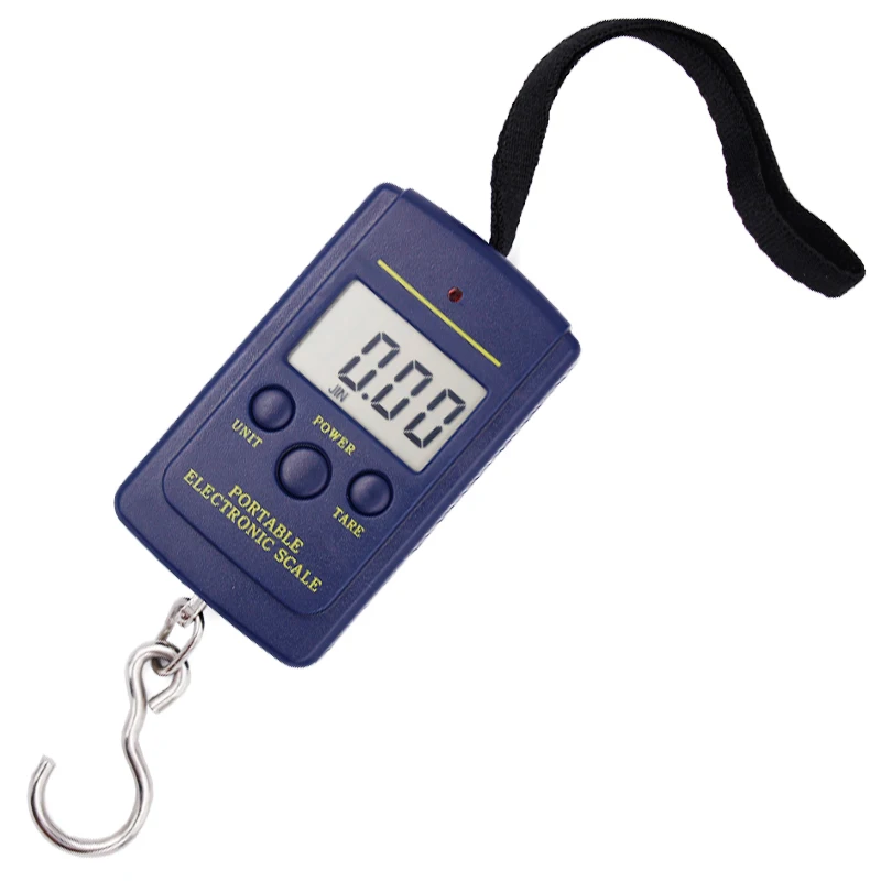 10g-40Kg Digital Hook Hanging Scale bilancia per gru bagaglio portatile cucina da pesca bilancia per pesi ad anello per uso domestico