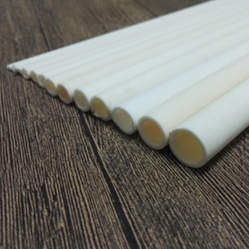 Nhiệt Độ Cao 99.5% Nhôm Al2O3 Gốm Ống 0.6x1x100mm-18X25X100Mm Cặp Nhiệt Điện Gốm Bảo Vệ Ống Rỗng thanh Lăn