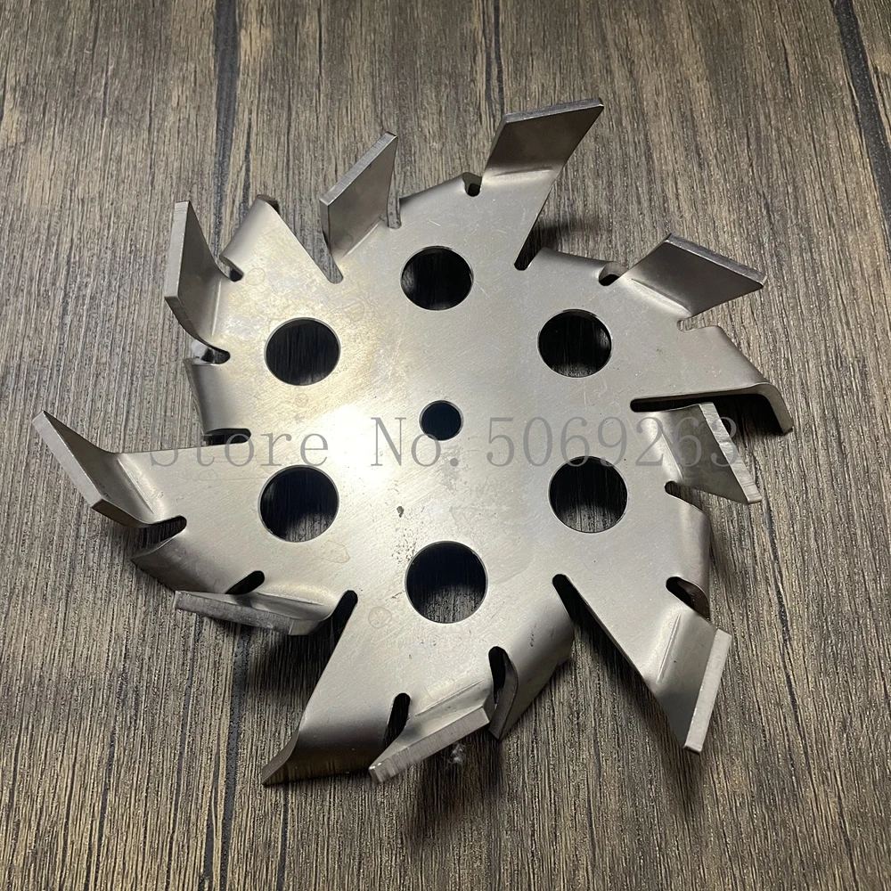 1PC 304 stainless steel Sawtooth dispersing disc with diversion hole,Suitable for mixing high viscosity material stirring plate