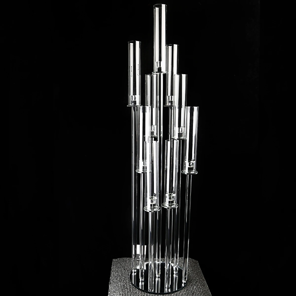 

Best selling new design clear acrylic cylinder flower stand for weddings party decor AB0163