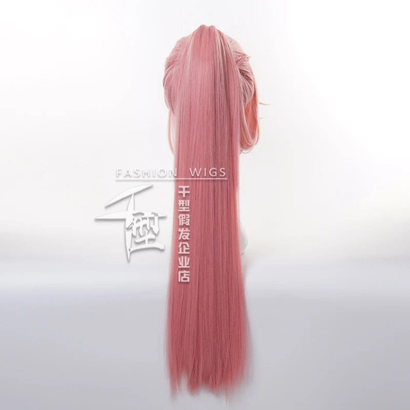 Cherry Blossom Pink Long Ponytail Wig Cosplay Costume SK8 the Infinity Heat Resistant Synthetic Hair SK∞ Men Women Wigs