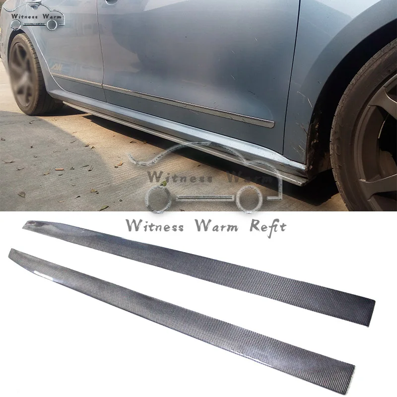 for Bmw Benz Audi Car Universal High-quality Carbon Fiber Side Skirt Apron Bumper Car Styling Side Lip Skirt Splitters 184cm