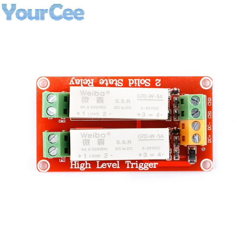 Solid State Relais Modul DC 3–32 V – 1 Kanal High Level Trigger, 5 A, Selbstwiederherstellend – Für Arduino, SPS & Co Solid State Relais Modul DC 3–32 V – 1 Kanal High Level Trigger, 5 A, Selbstwiederherstellend – Für Arduino, SPS & Co