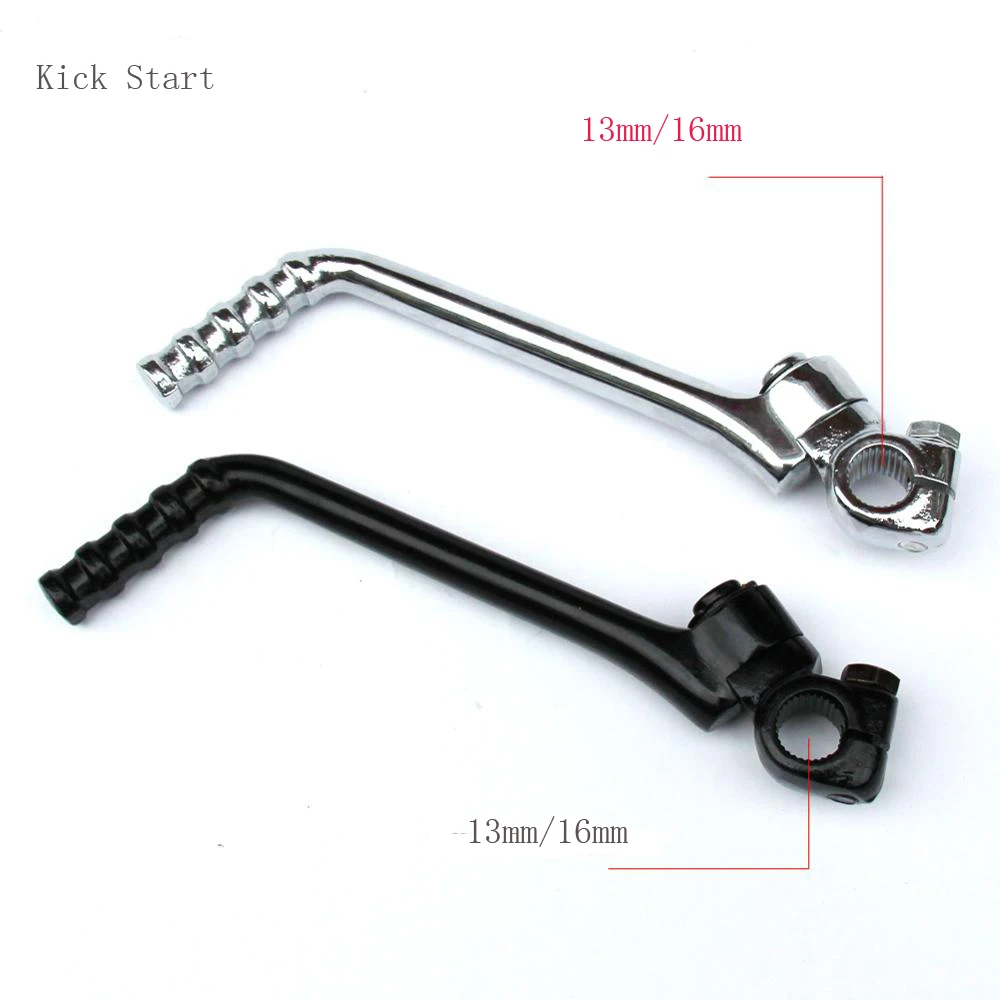 13mm 16mm Hole Kick Start Lever Start Pedal For 50cc 70cc 90cc 110cc 125cc 140cc 150cc 160cc KAYO SSR SDG BSE Dirt Pit Bike