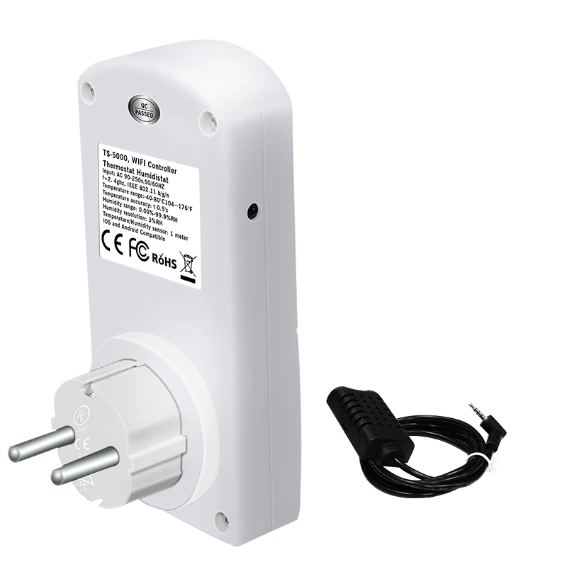 Thermostat WIFI sans fil, Module intelligent, avec application, télécommande, interrupteur de synchronisation, moniteur de prise, TS-5000