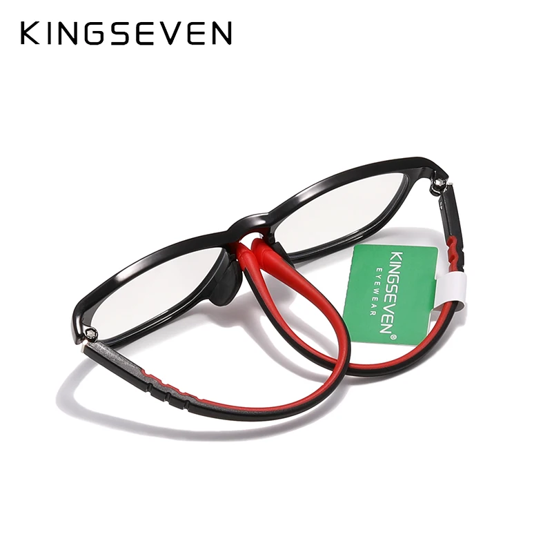 Kingseven Anti-Blaulicht-Brille Kinder runde Kinder klare Blaulicht-Brille Jungen Mädchen Sicherheits schirme Computer brille