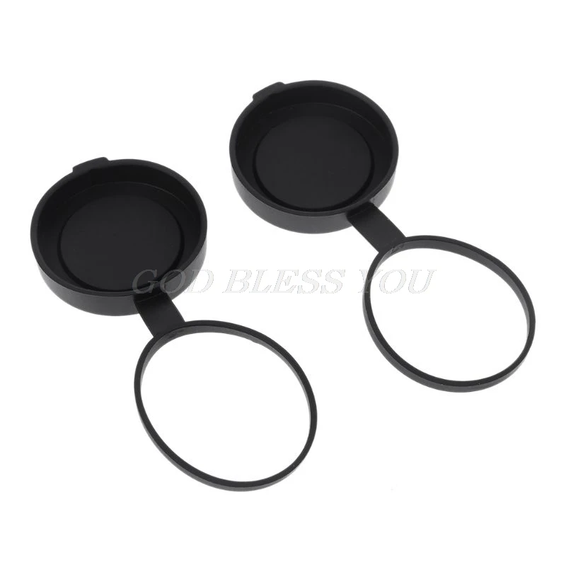 2 pieces Binoculars Protective Rubber Objective Lens Cap 42mm for Telescope with Outer Diameter 52-54mm Drop Shipping