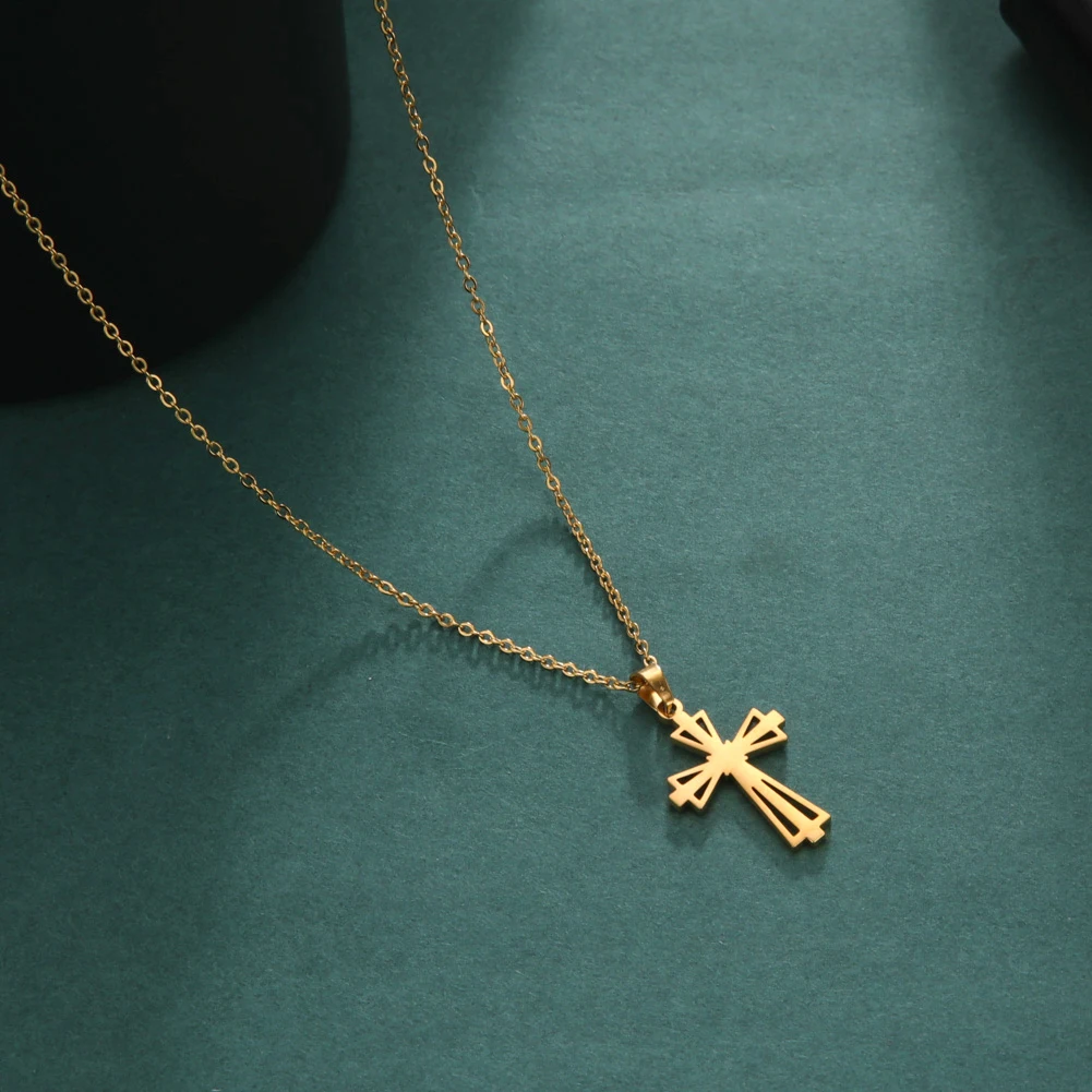 قلادة بدلاية عبر Skyrim للرجال والنساء ، فولاذ مقاوم للصدأ ، سلسلة مسيحية ، مسيح ، مجوهرات دينية ، هدية ، موضة جديدة #4