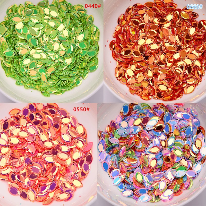 

6X13mm Sequins Flat Round PVC Loose Sequin Paillettes Sewing Craft Wedding Decoration Garment Dress Shoe Caps DIY Accessory