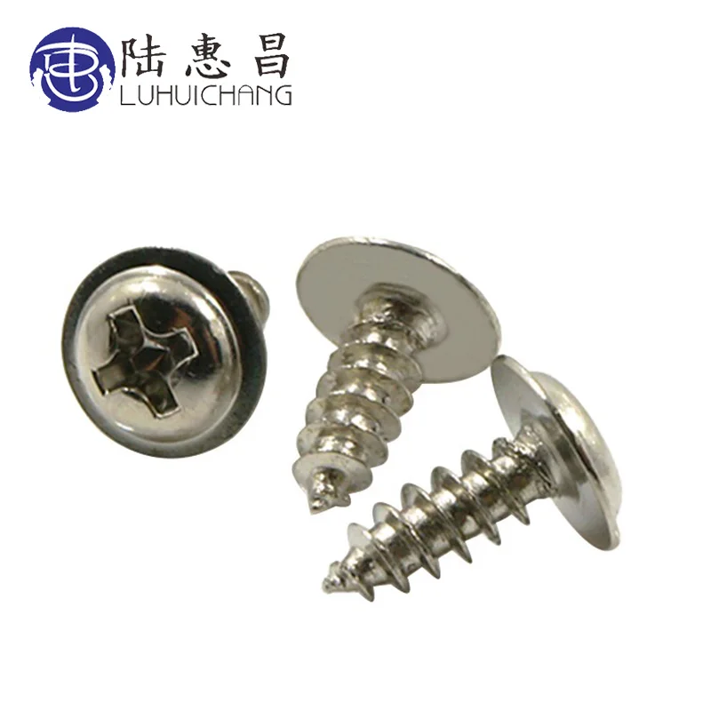 luchang Round head screws self-tapping screws carbon steel with Padded M1.7 M2 screws PWA screws