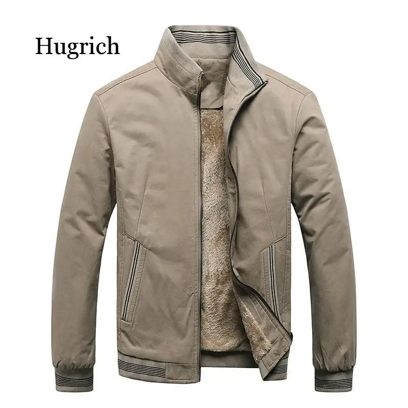 Winter Mens Bomber Jackets Casual Male Outwear Fleece Thick Warm Windbreaker Jacket Mens Military Baseball Coats Clothing